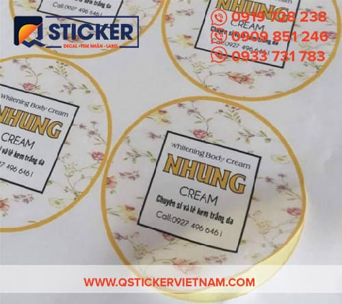 Tem dán kem trộn