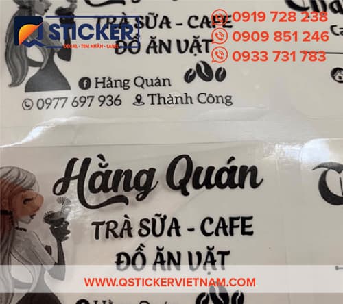 Tem dán trà sữa