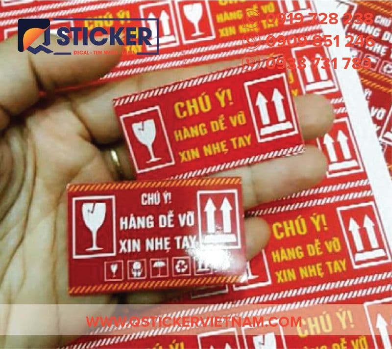 Tem dán bình chữa cháy