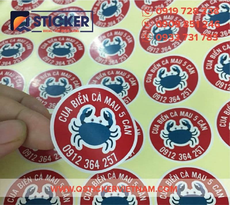 Tem dán hải sản