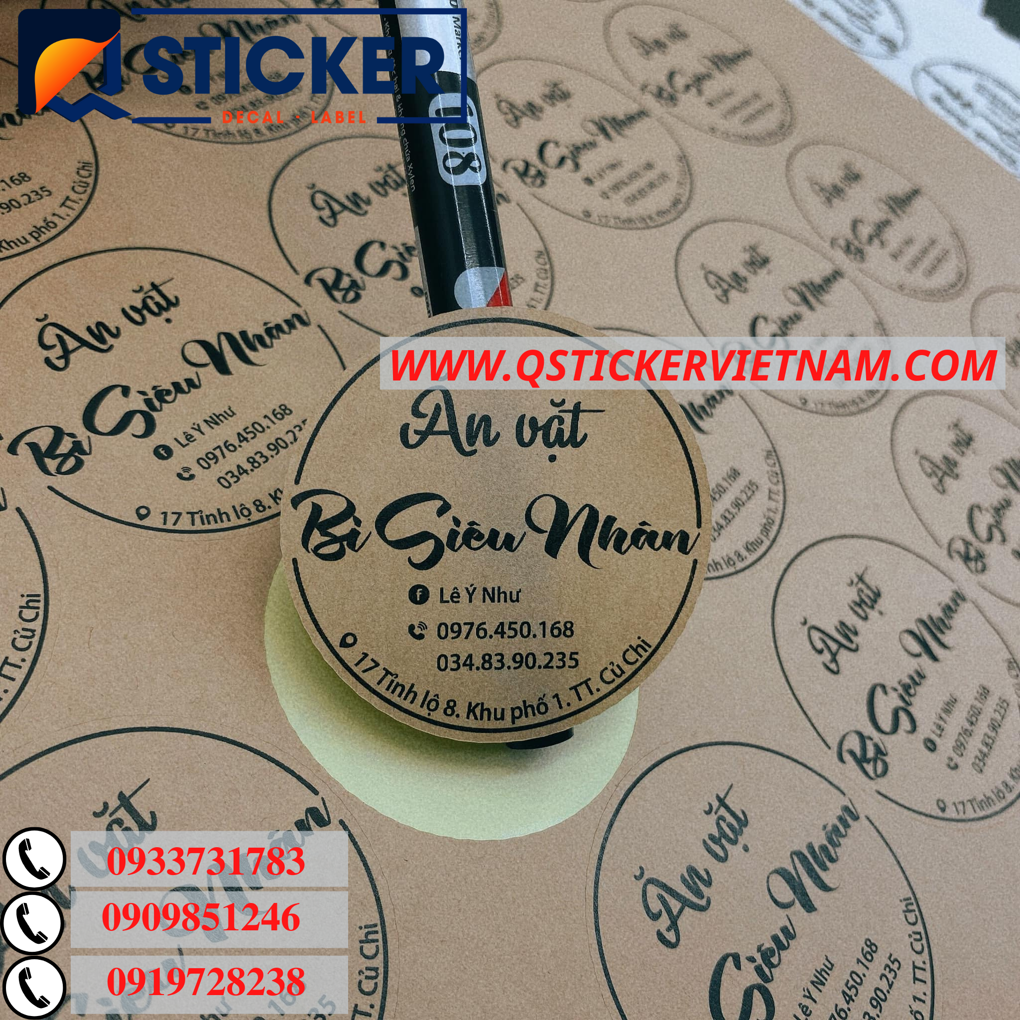 DECAL GIẤY KRAFT